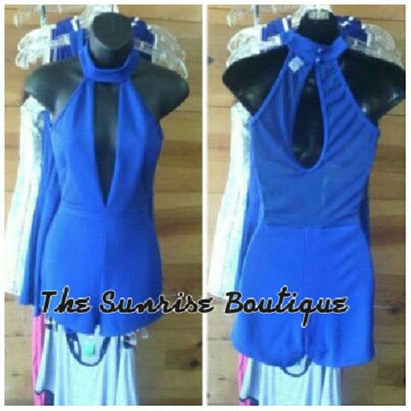 Medium Blue Romper