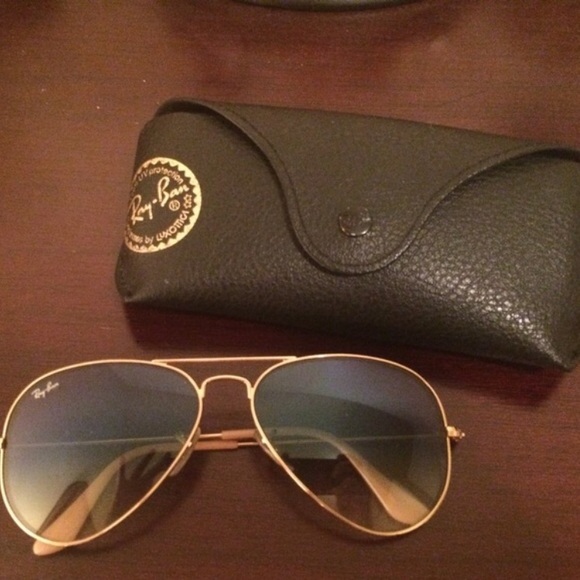 Ray-ban light blue gradient aviators