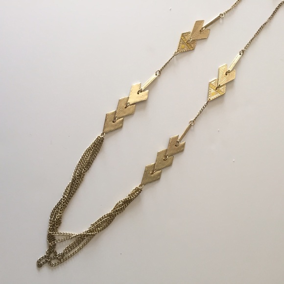 Arrow + Gold Multi-Stand Necklace - Picture 3 of 4