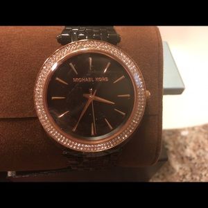 Brand new black/pink Michael Kors watch