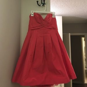 BCBGMaxAzria pink strapless cocktail dress