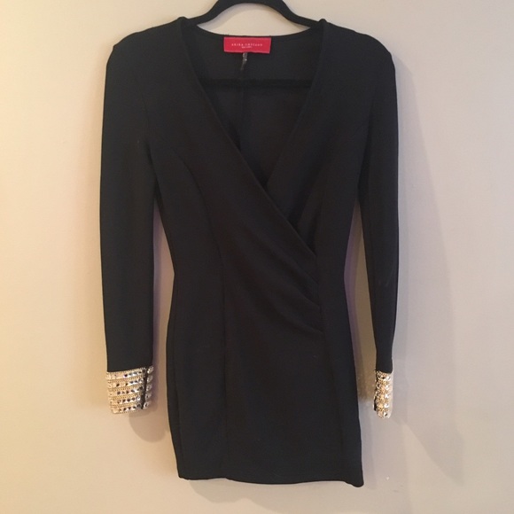 Black, Long Sleeve Dress - Picture 1 of 3