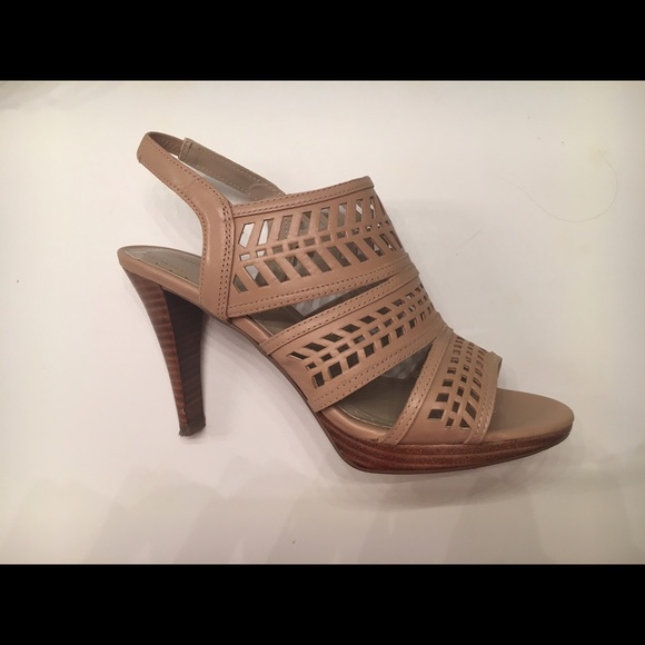 Nude heel sandals