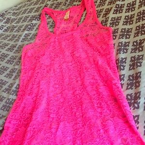 Hot pink lace top🎀💖