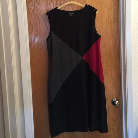 Macy's Tahari Sheath Dress TRI color
