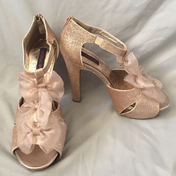 Rose Gold Glitter Heels