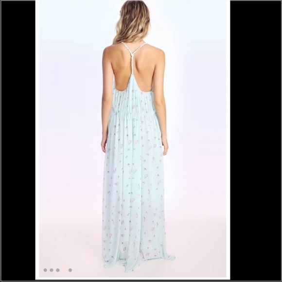 COACHELLA DRESS !NWT WILDFOX Blue Seashell Dress - Picture 2 of 4