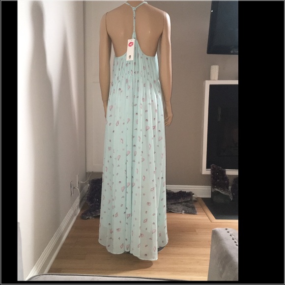 COACHELLA DRESS !NWT WILDFOX Blue Seashell Dress - Picture 3 of 4