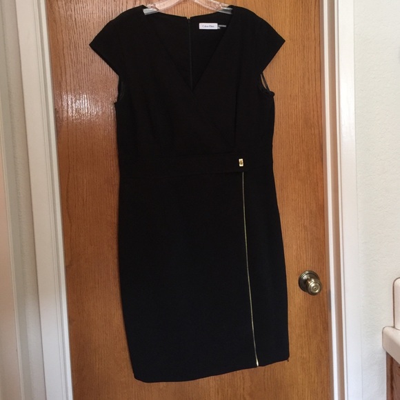 Macy's  Calvin Klein sheath fix wrap dress