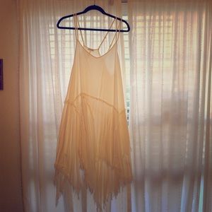 Strappy fringe slip dress by Free People!
