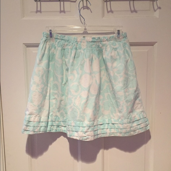 Blue and white skirt