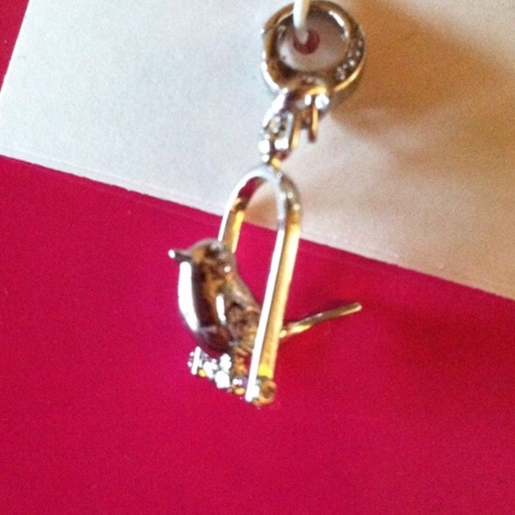 Fossil Swinging Bird Charm