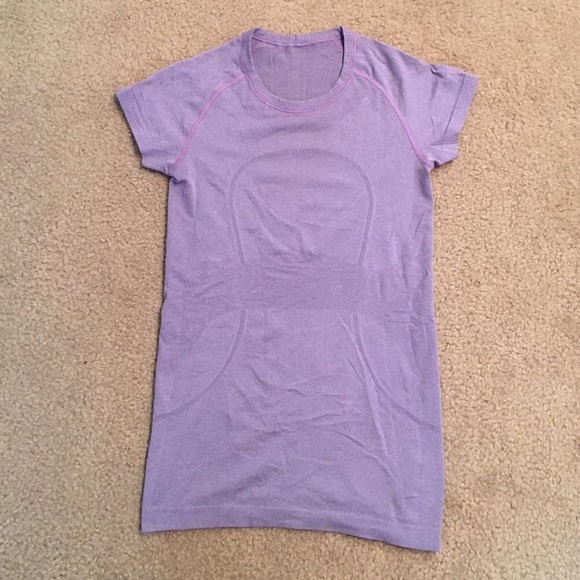 lululemon swiftly tech short sleeve size 6 purple