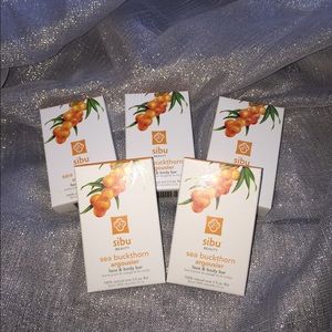 Sibu sea buckthorn face and body bar set.