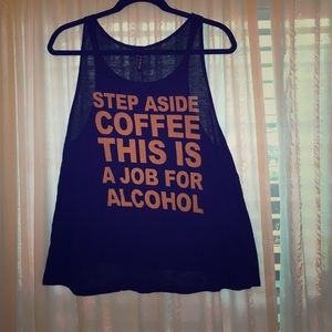 Step aside coffee this is a job for alcohol tank