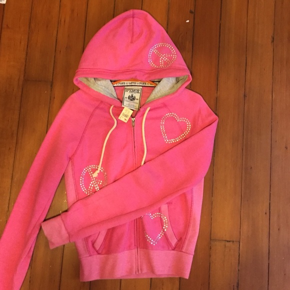 Victoria's Secret PINK bling zip up