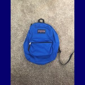 Jansport blue backpack