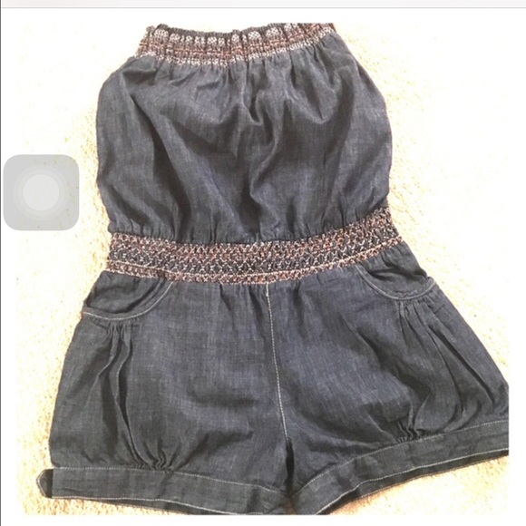 Romper denim loose fit on legs