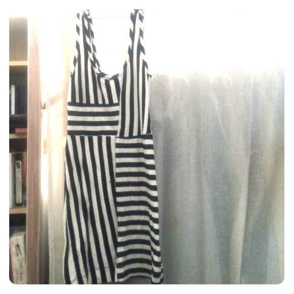 Striped mini dress