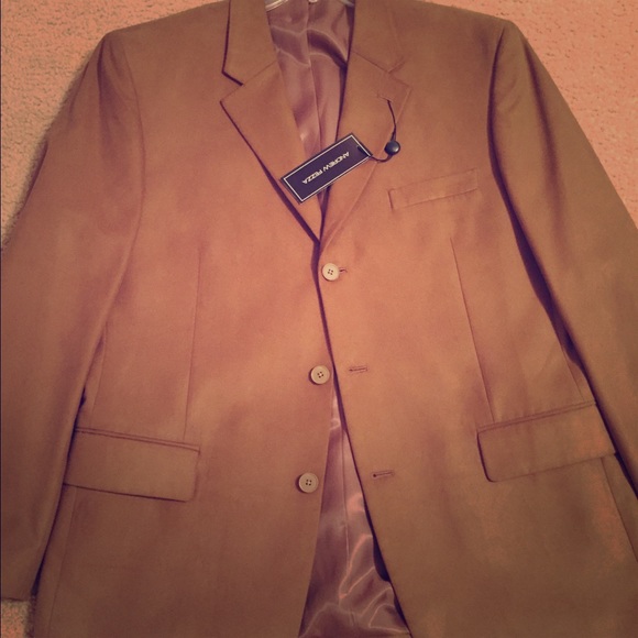 Andrew Fezza camel suade jacket