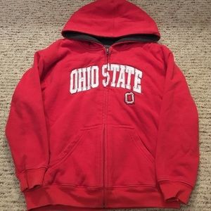 Boys size 8/10 Ohio state zip up hoodie