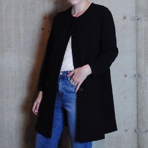 Uniqlo collarless coat