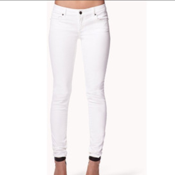 Forever 21 white jeans