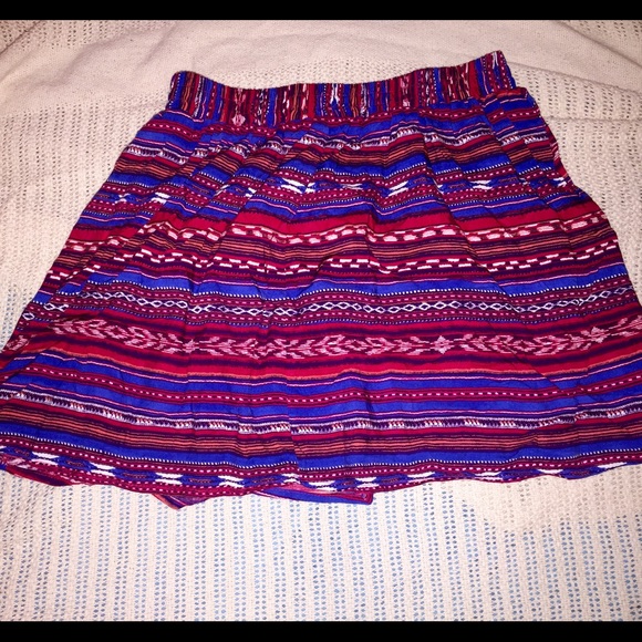 tribal print skirt
