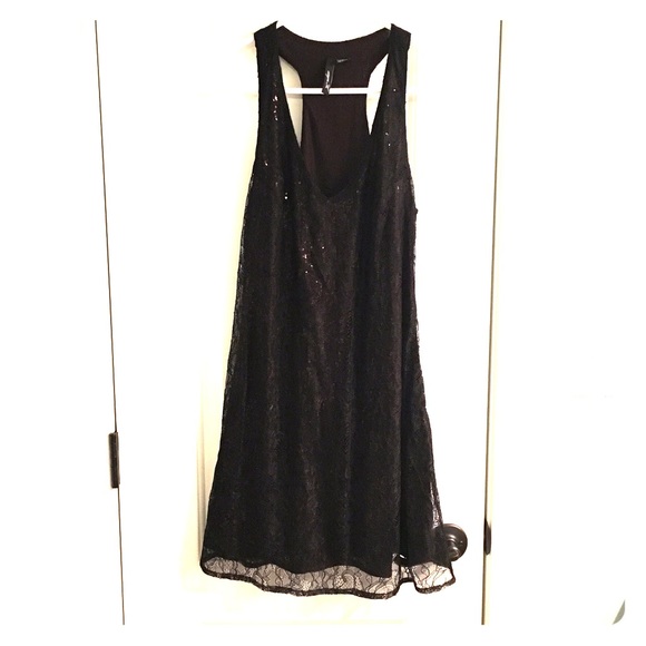 Aryn K. Black/bronze sequin dress