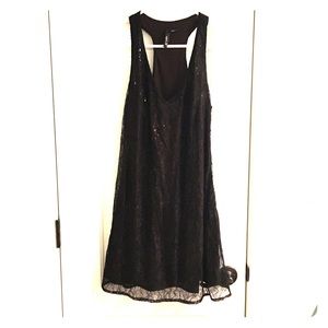 Aryn K. Black/bronze sequin dress