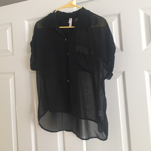 Black flowy blouse