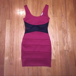 S right fit red dress