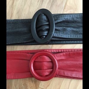 Two Vintage Leather Belts