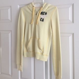 Light yellow hollister jacket