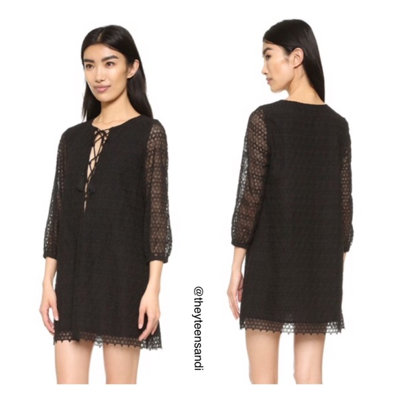 Urban Outfitter Little White Lies Black Fion Dress