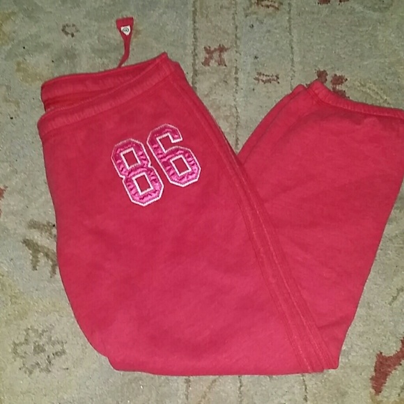 Victorias secret pink campus sweatpants medium