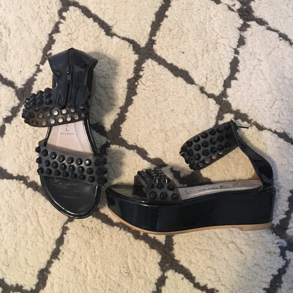 Jeffrey Campbell Studded Jelly Flatform