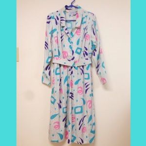 Colorful vintage 80's shirt dress Colorful vintage 80's shirt dress