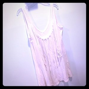 Roxy fringe back bathing suit cover up