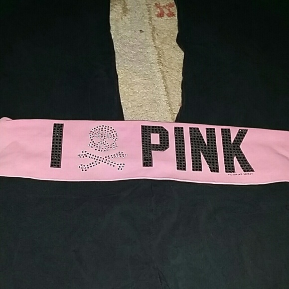 Victorias secret pink bling yogas medium