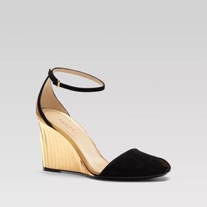 Gucci Suede Wedge