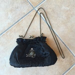 Black Beaded Purse!