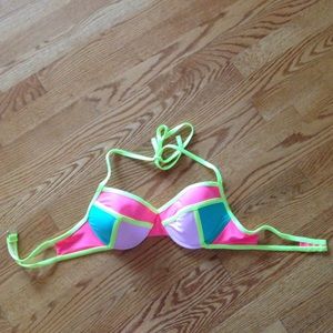 Large Neon Bikini Top