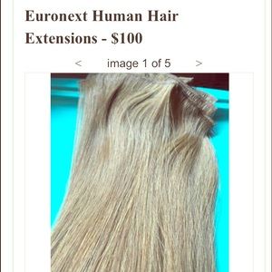 Euronext Hair Extensions. Light Brown. Real Hair.