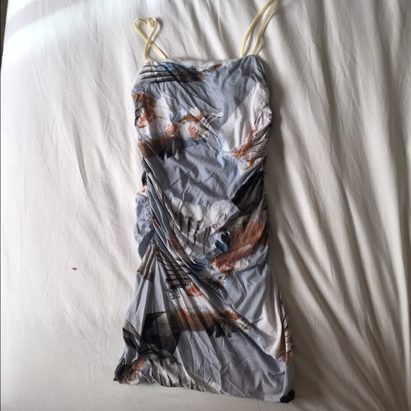 Bassike  rusched bird dress