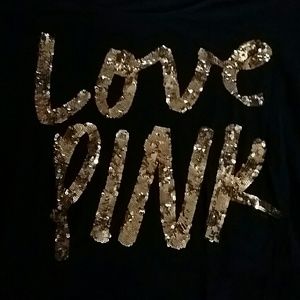Victorias secret pink sequin shirt large