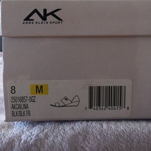 Anne Klein sport flex Black wedge sandle