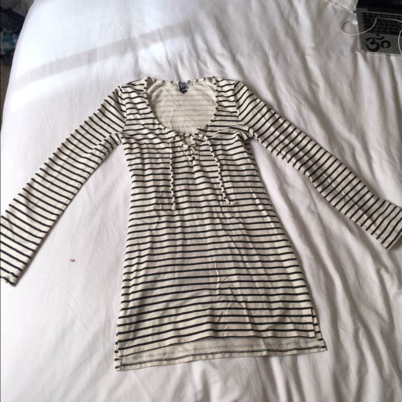 Roxy striped long sleeve dress- size M
