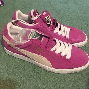Pink puma sneakers