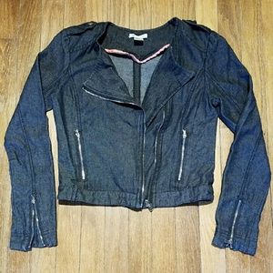 Dolls Kill Denim Moto Jacket